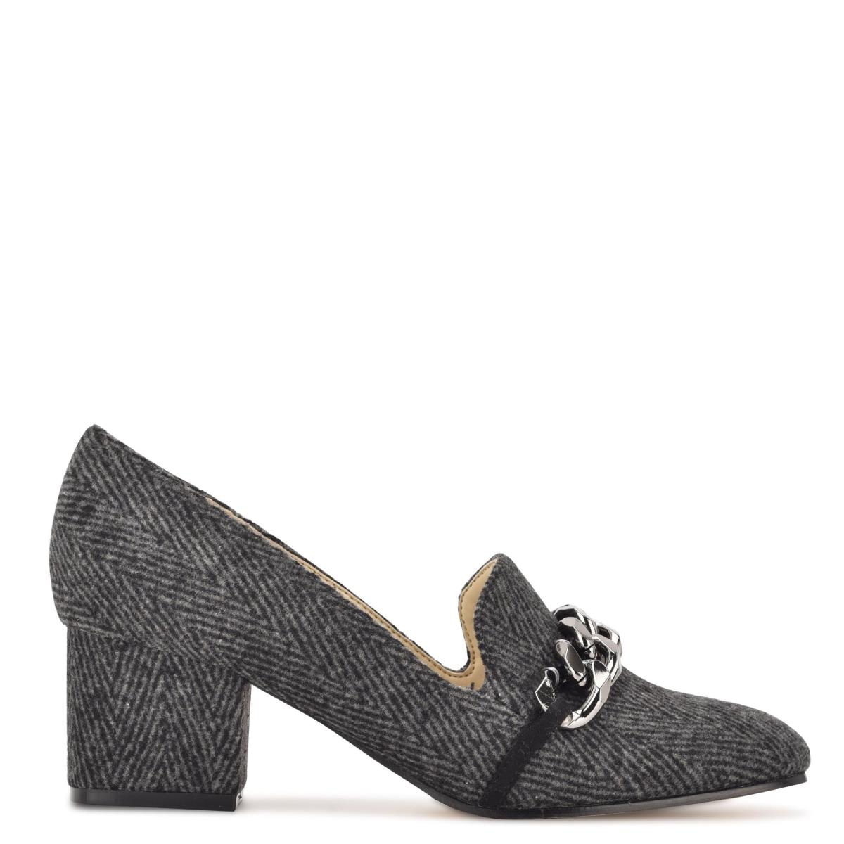 Loafers Nine West Remal Tacón Mujer Gris | 6094CEALX