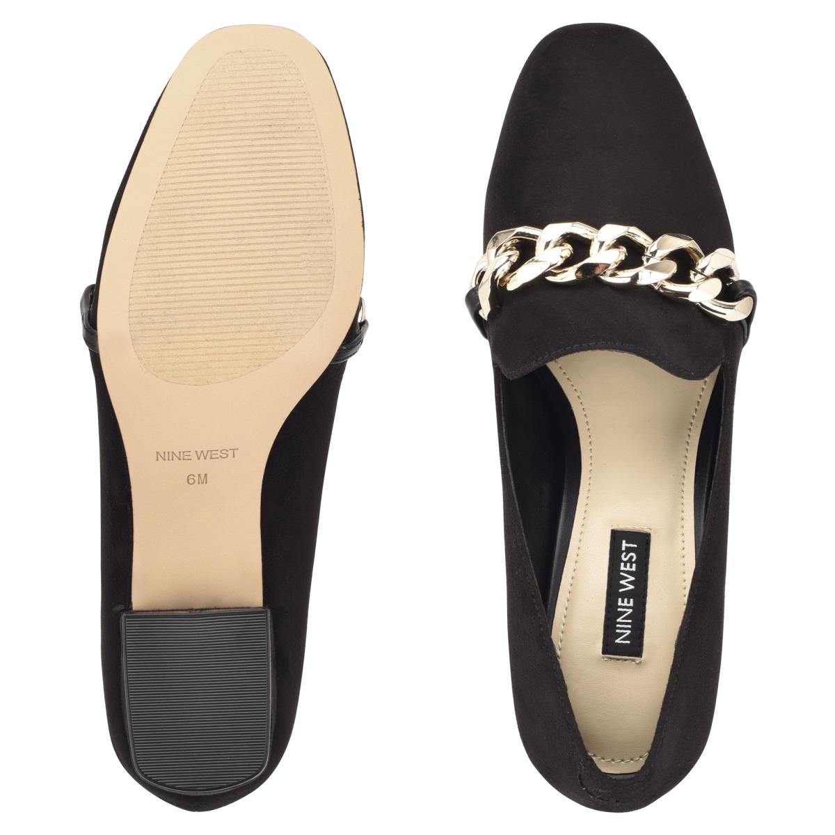 Loafers Nine West Remal Tacón Mujer Negras Negras | 8176YDTBK