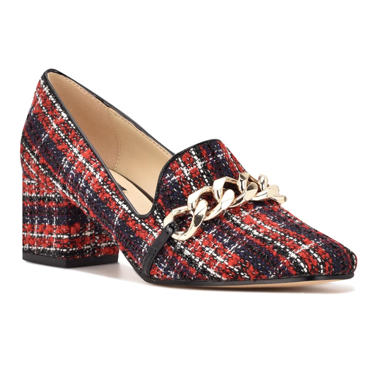 Loafers Nine West Remal Tacón Mujer Rojas | 1503THSEP