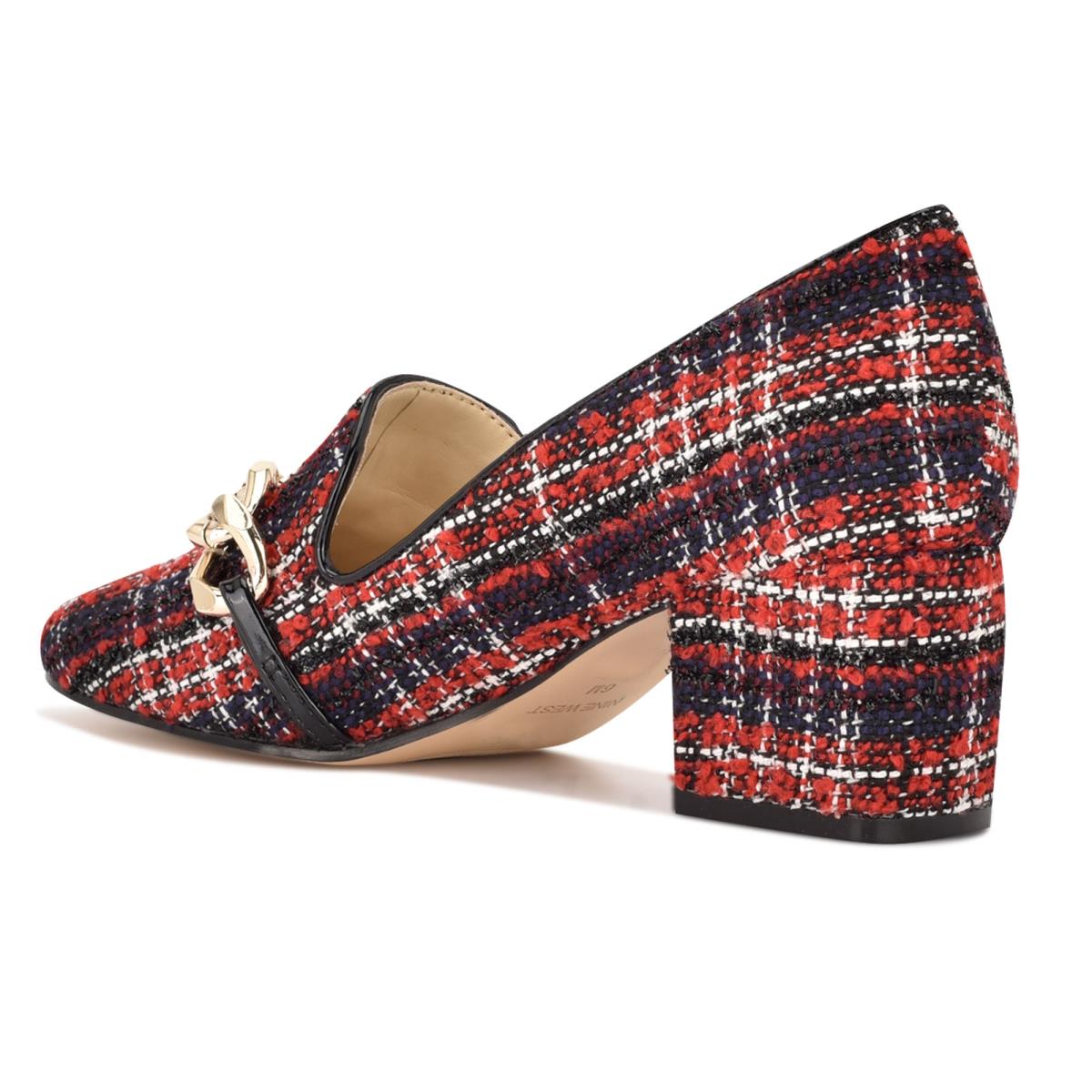 Loafers Nine West Remal Tacón Mujer Rojas | 1503THSEP