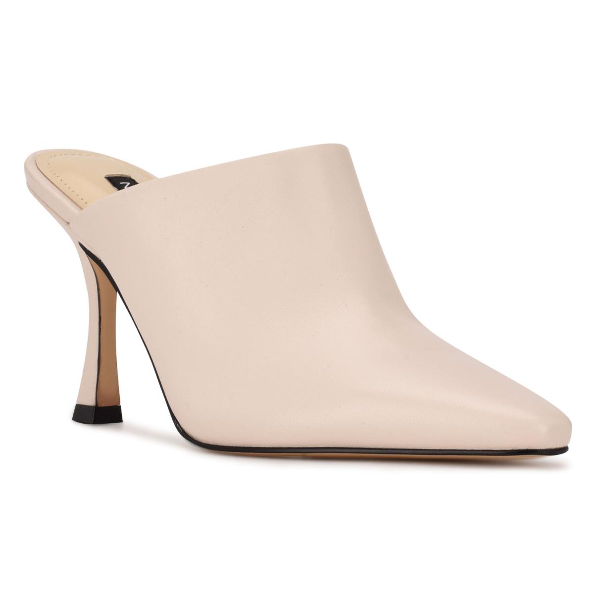 Mulas Nine West Ciao Heel Mujer Creme | 0295ADMJL