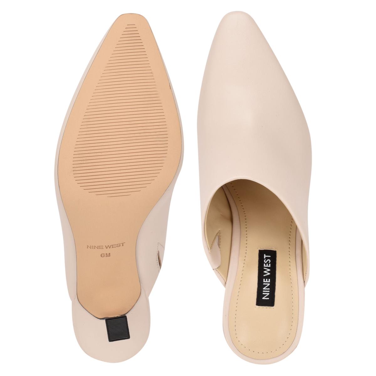 Mulas Nine West Ciao Heel Mujer Creme | 0295ADMJL