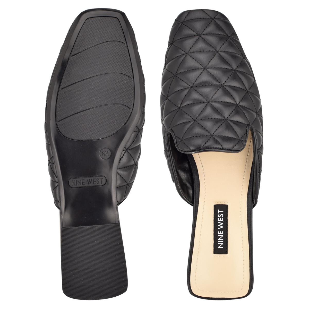 Mulas Nine West Diamond Planos Mujer Negras | 0243LSYBX