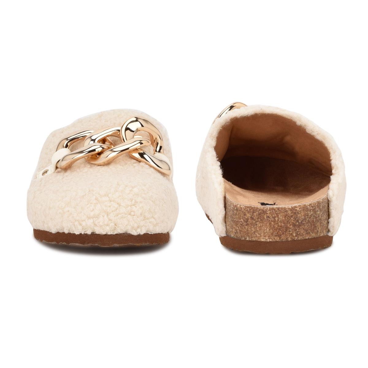 Mulas Nine West Everyth Cozy Mujer Creme | 6584XICAQ