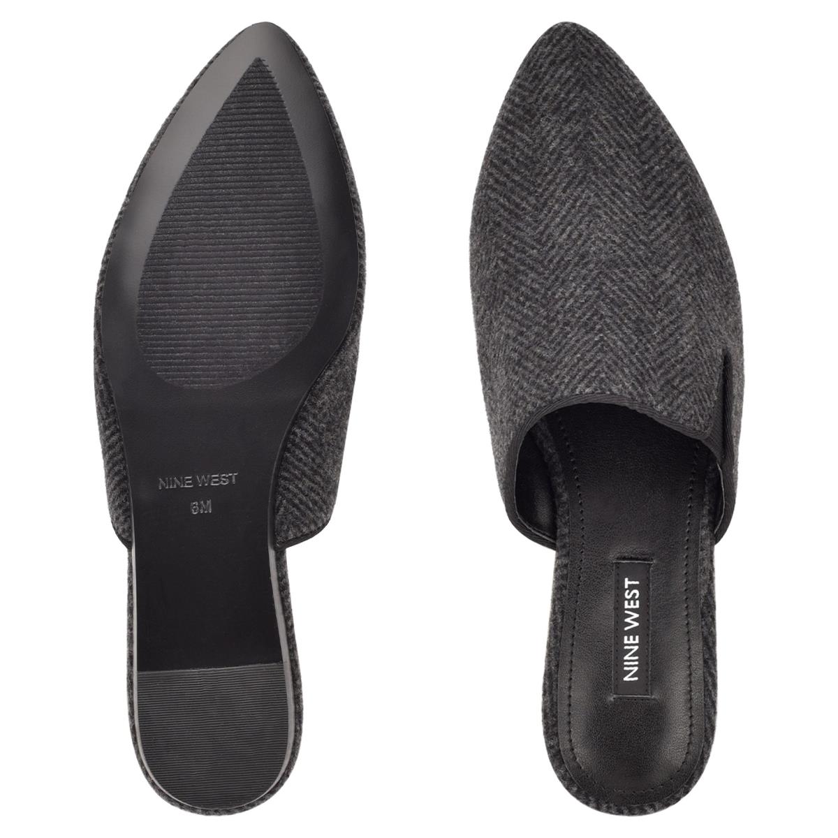 Mulas Nine West Freeda Pointy Puntera Mujer Gris | 2617XFKTS