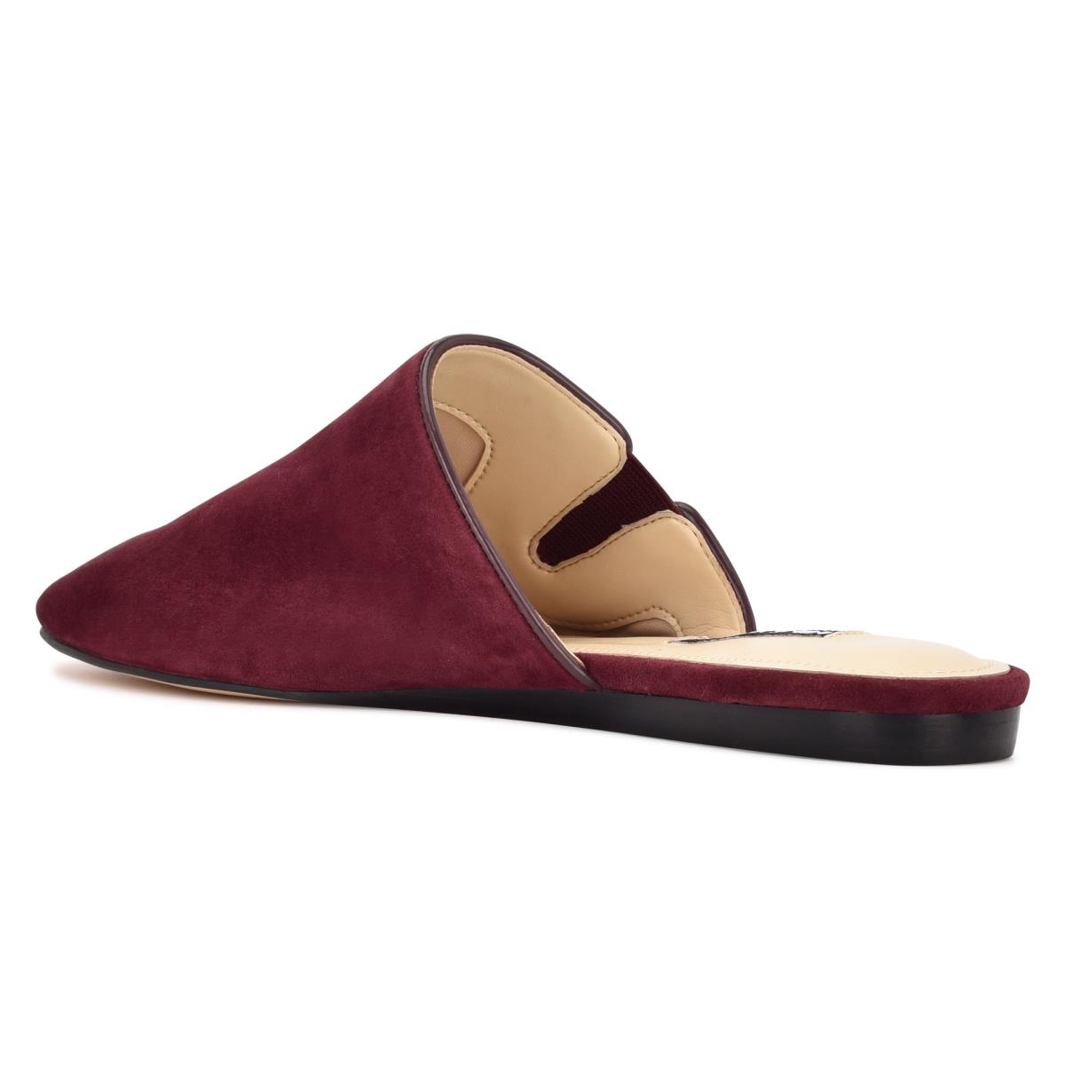 Mulas Nine West Freeda Pointy Puntera Mujer Burdeos | 7498HITJD