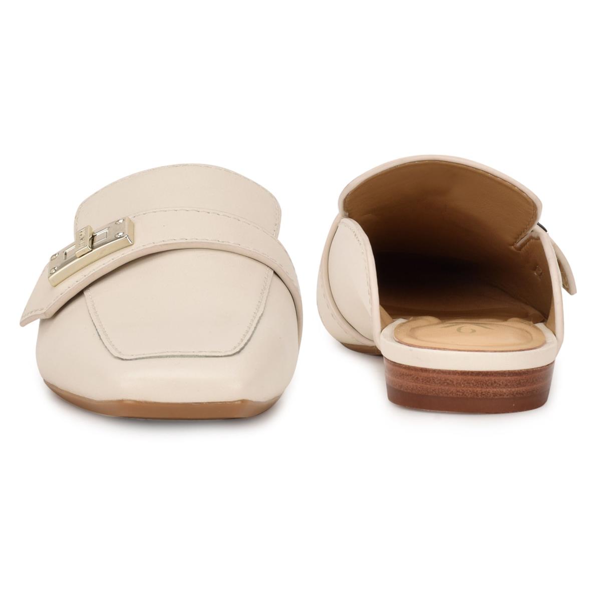 Mulas Nine West Neat 9x9 Loafer Mujer Creme | 0693TPIKO