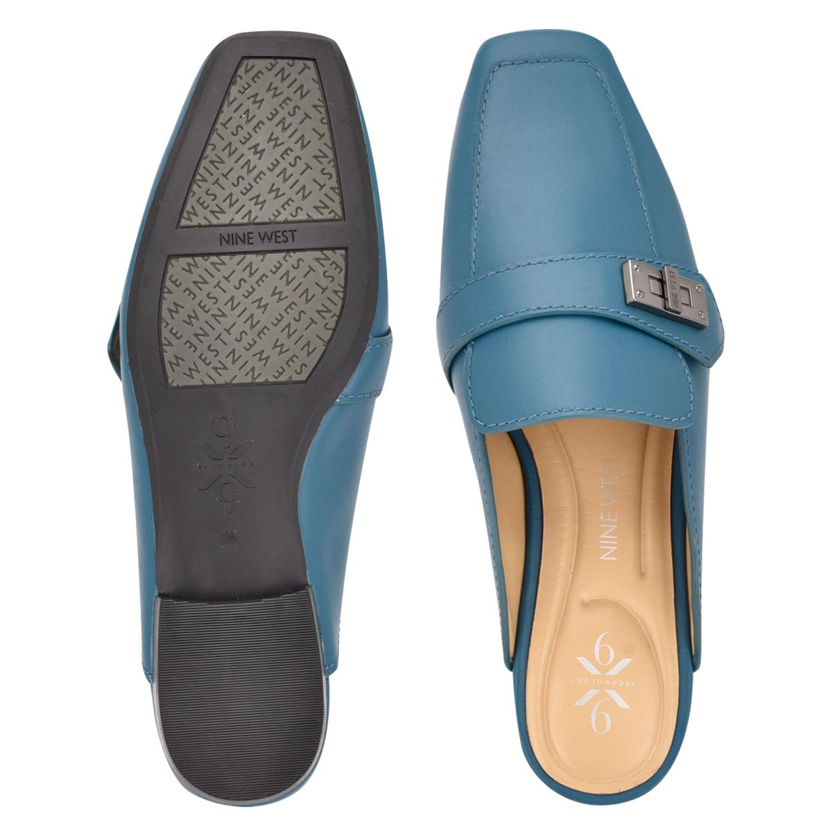 Mulas Nine West Neat 9x9 Loafer Mujer Turquesa | 9024ZXRHC