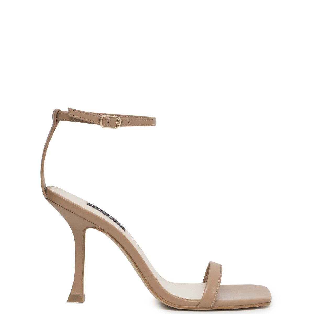 Sandalias Con Tiras Nine West Yess Ankle Mujer Beige | 2495KMJTH