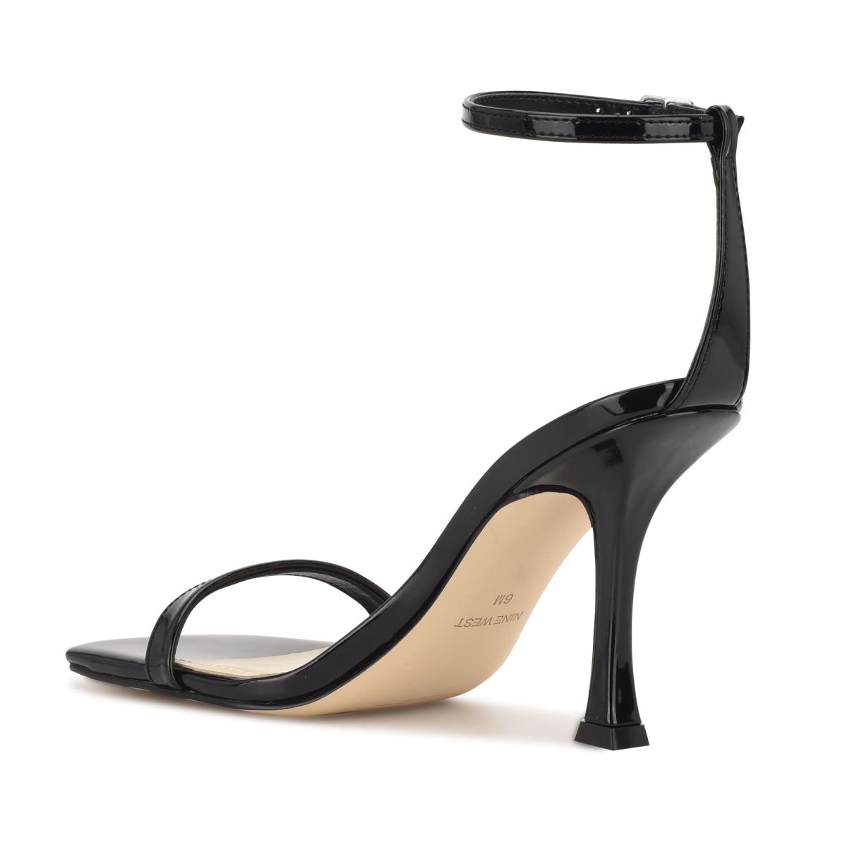 Sandalias Con Tiras Nine West Yess Ankle Mujer Negras | 3861FYQUD