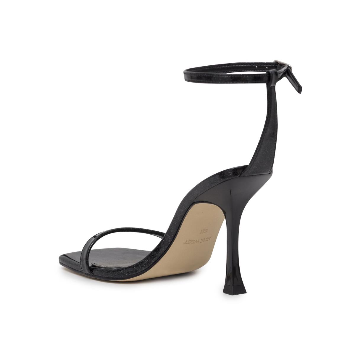 Sandalias Con Tiras Nine West Yess Ankle Mujer Negras | 4120USELP