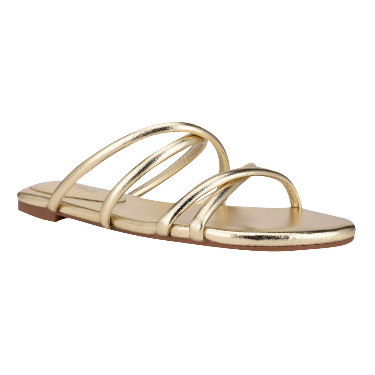 Sandalias Deslizantes Nine West Beva Planos Mujer Plateadas | 4130YSZIT