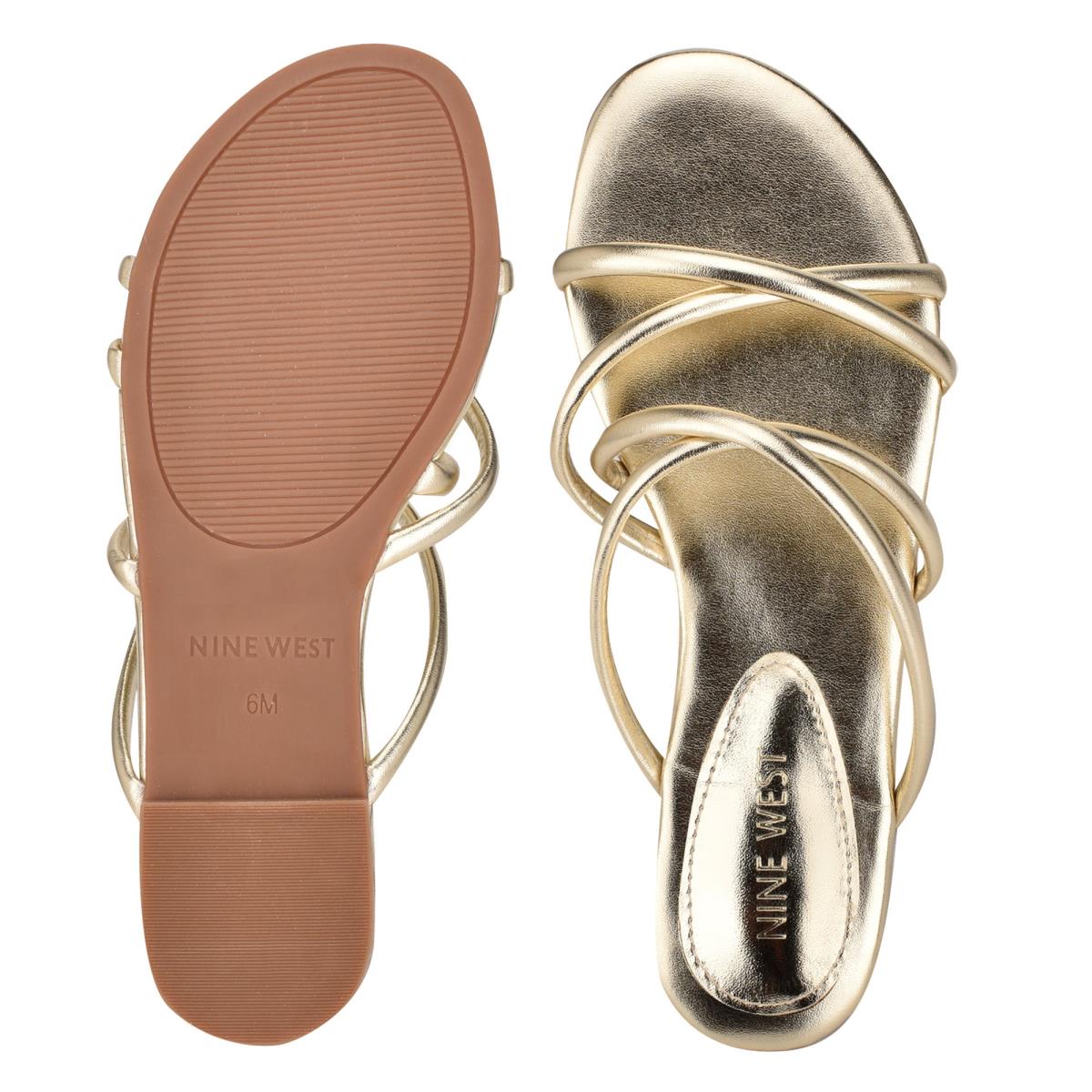 Sandalias Deslizantes Nine West Beva Planos Mujer Plateadas | 4130YSZIT