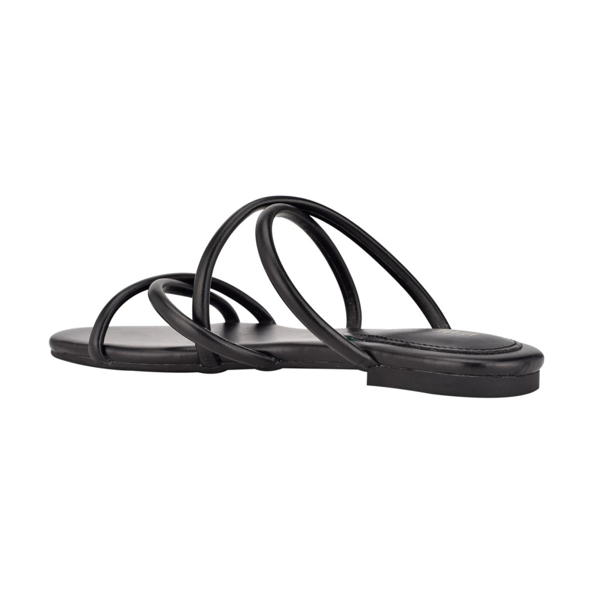 Sandalias Deslizantes Nine West Beva Planos Mujer Negras | 9345LYFMO