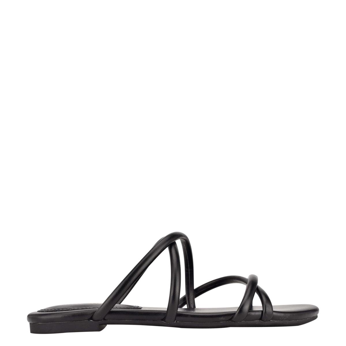 Sandalias Deslizantes Nine West Beva Planos Mujer Negras | 9345LYFMO