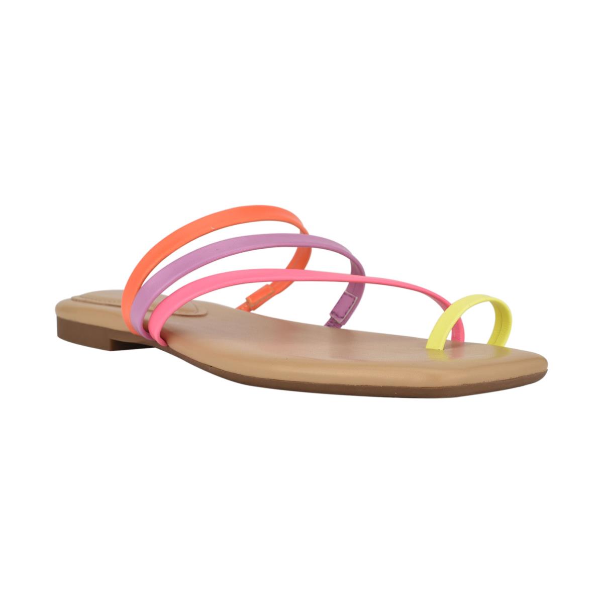 Sandalias Deslizantes Nine West Darbie Planos Puntera Ring Mujer Multicolor | 1926DZQIP