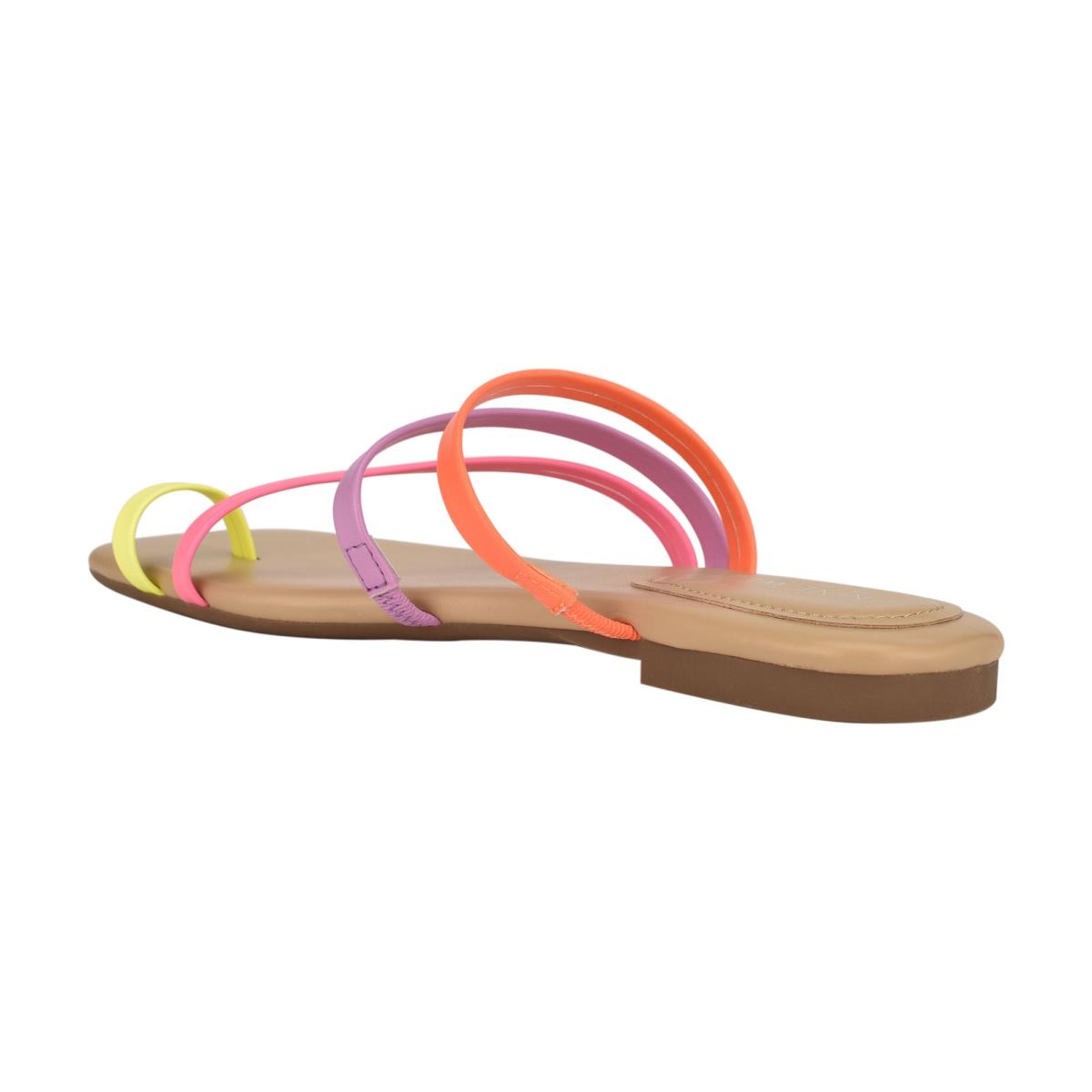 Sandalias Deslizantes Nine West Darbie Planos Puntera Ring Mujer Multicolor | 1926DZQIP