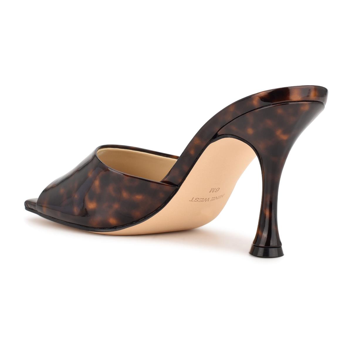 Sandalias Deslizantes Nine West Perfact Tacón Mujer Cafe | 2185MSQAB