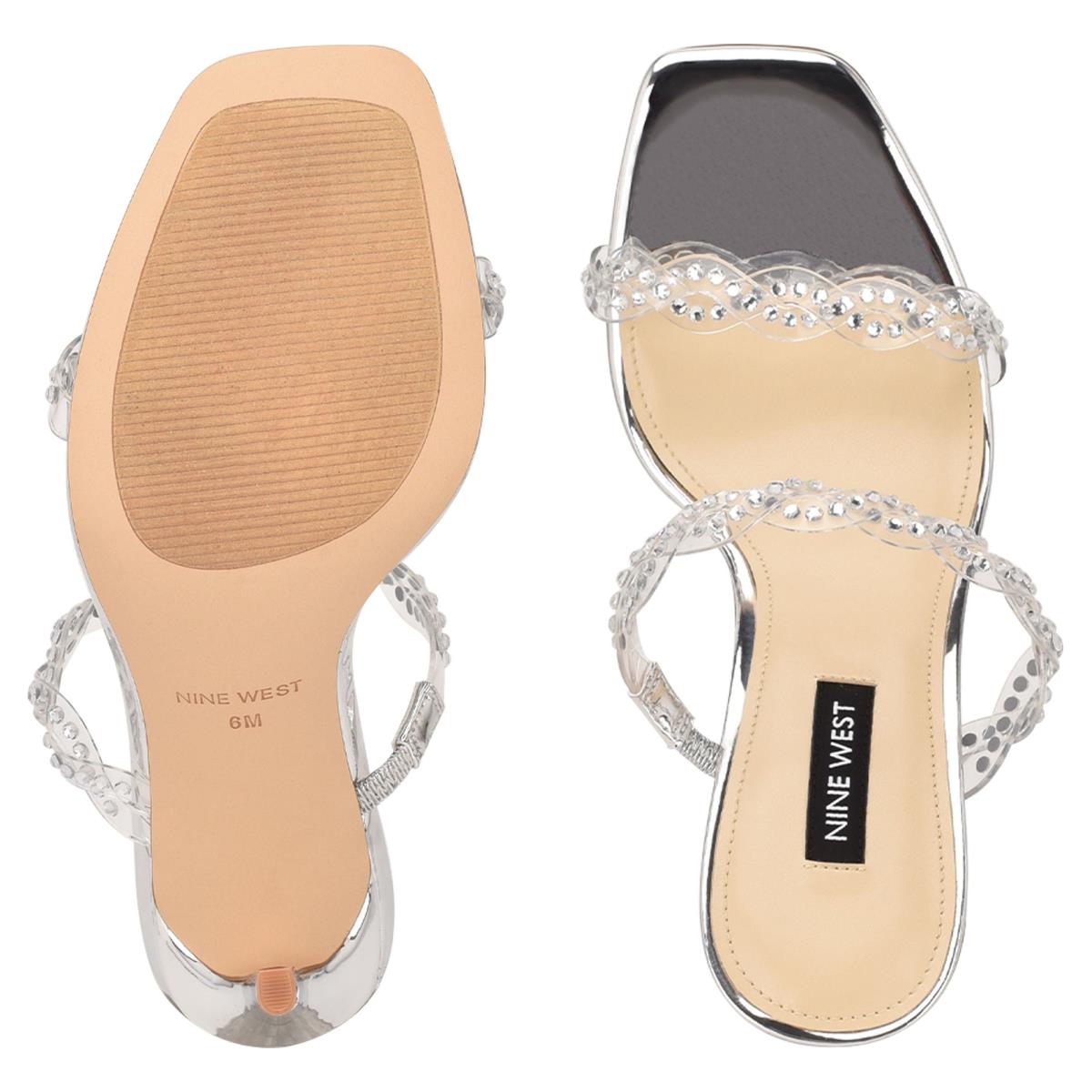 Sandalias Deslizantes Nine West Ziggle Tacón Mujer Marrones | 8710DVRQJ