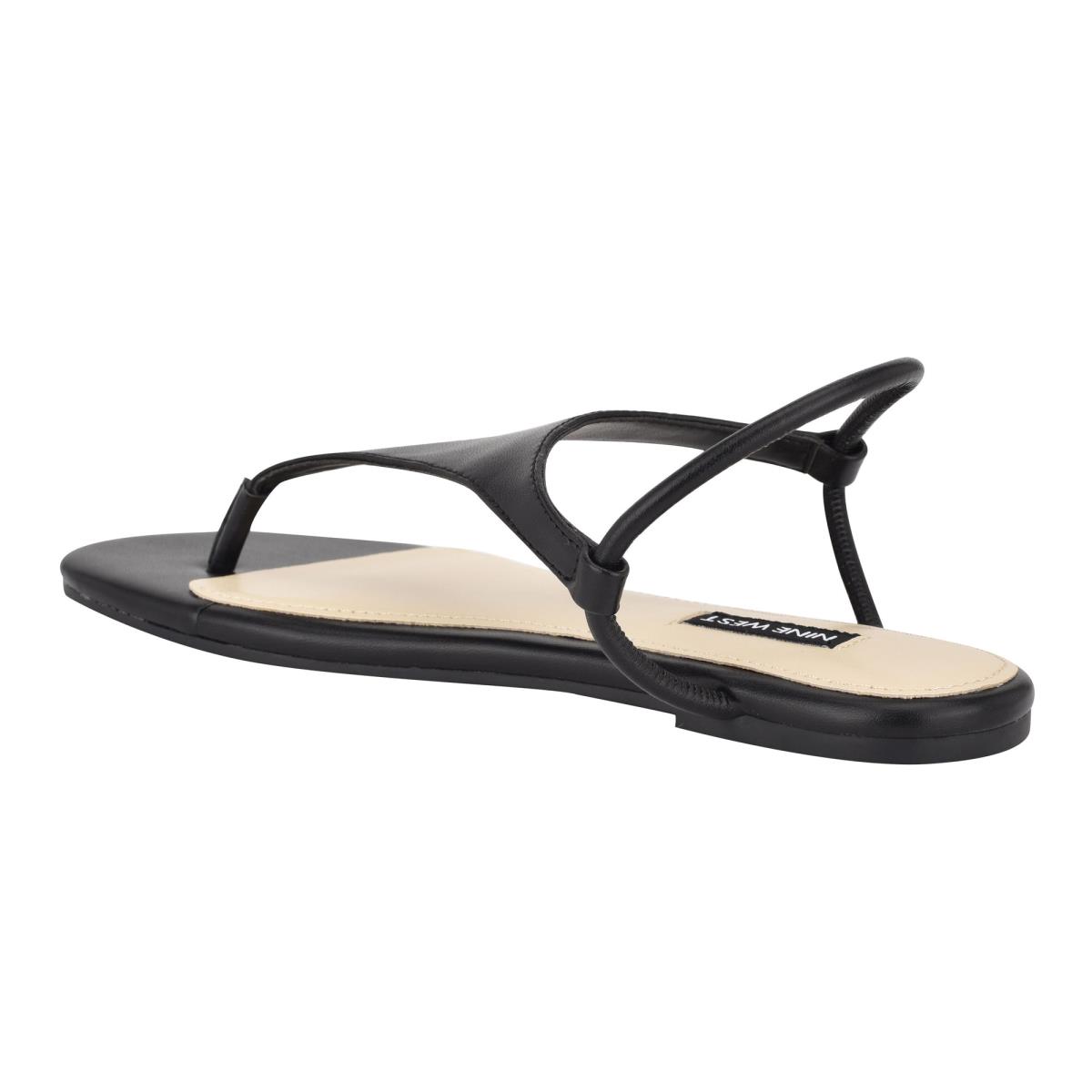 Sandalias Planas Nine West Braydin Stretch Mujer Negras | 4257KRDJZ