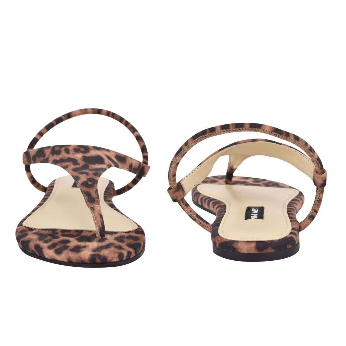 Sandalias Planas Nine West Braydin Stretch Mujer Leopardo | 5043PVOCD