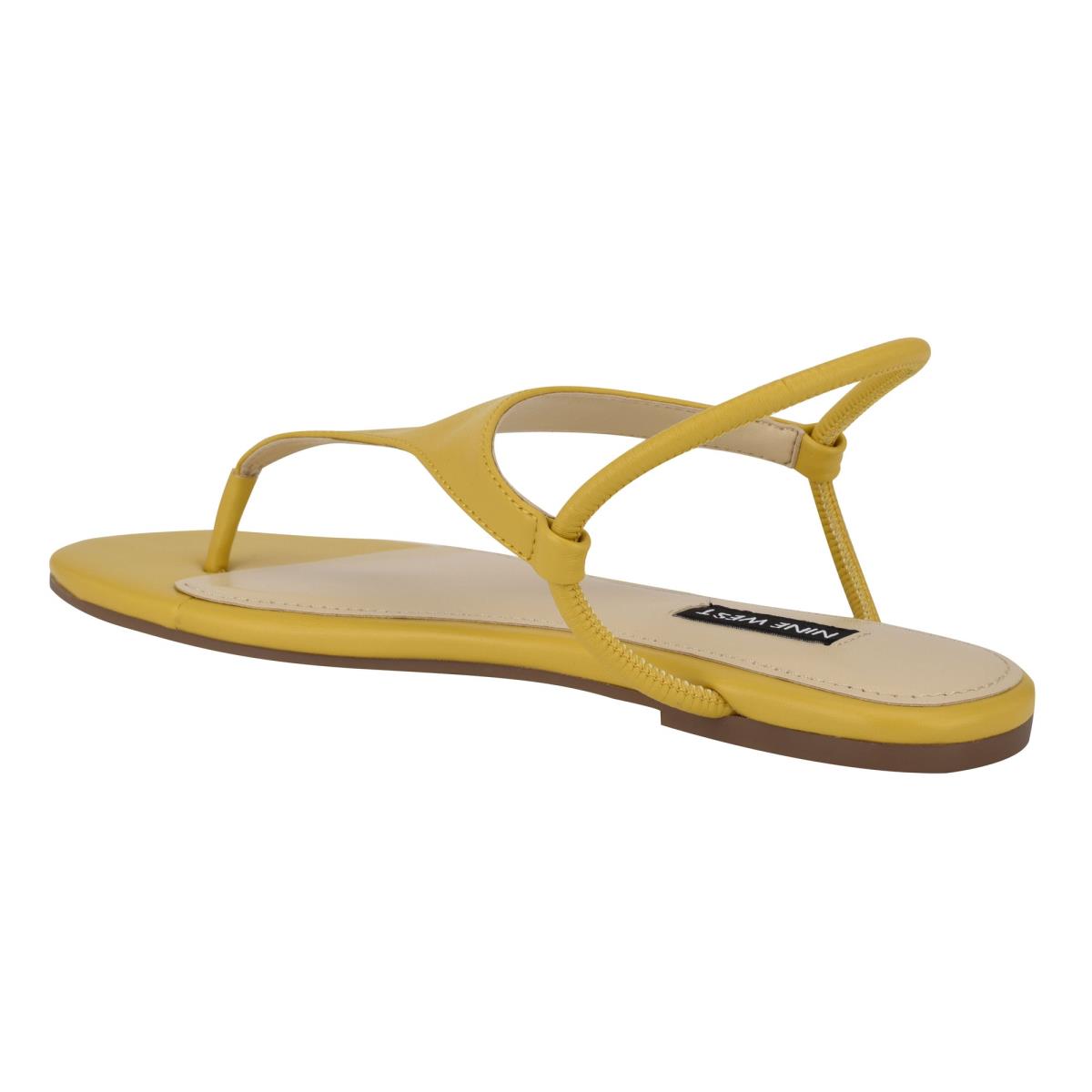 Sandalias Planas Nine West Braydin Stretch Mujer Amarillo | 6091UFLWS