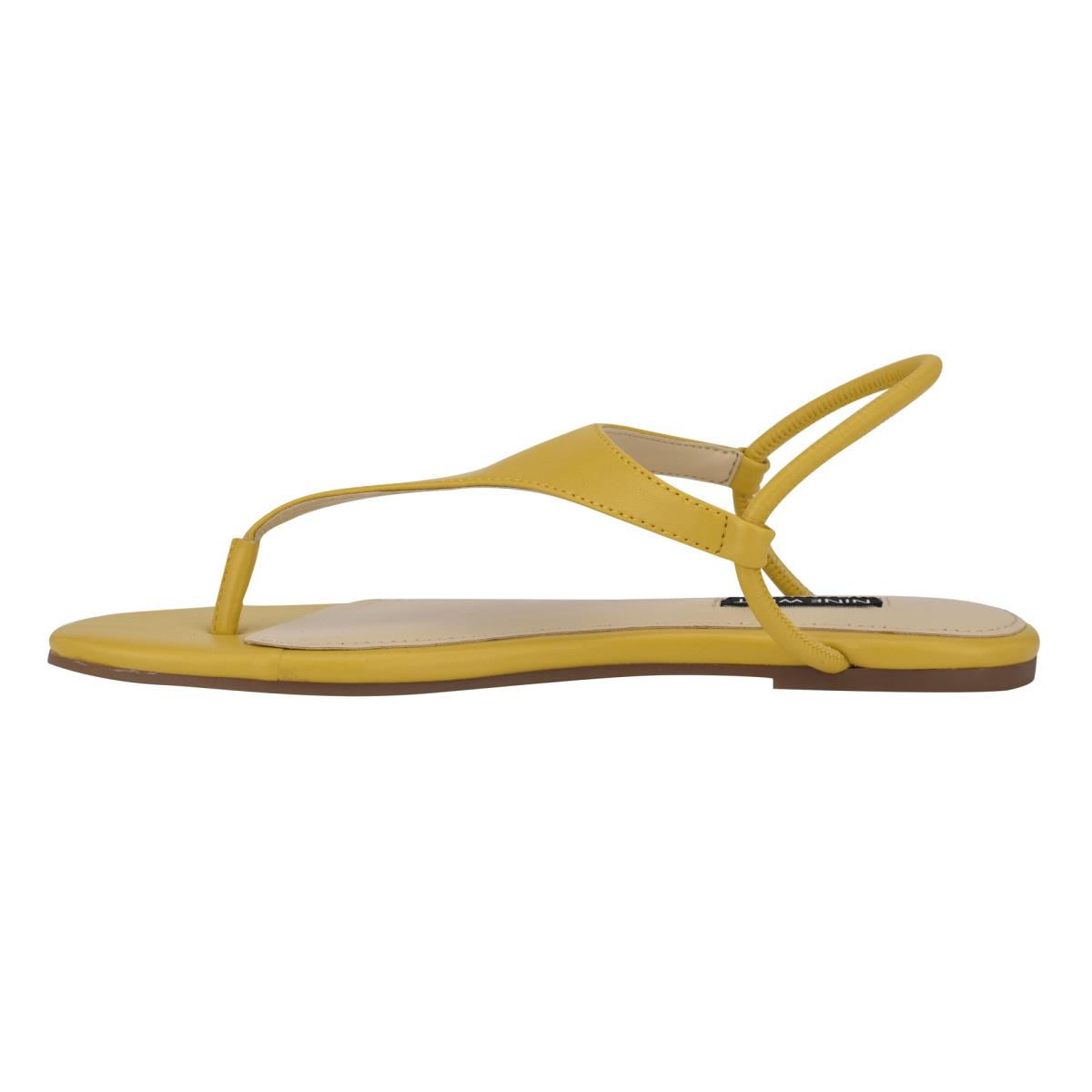 Sandalias Planas Nine West Braydin Stretch Mujer Amarillo | 6091UFLWS