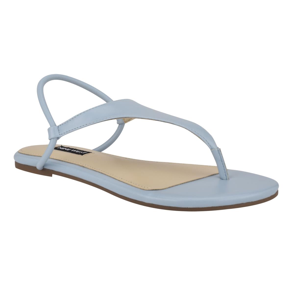 Sandalias Planas Nine West Braydin Stretch Mujer Azules | 9425VYZIS