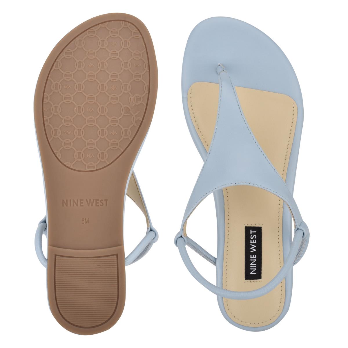 Sandalias Planas Nine West Braydin Stretch Mujer Azules | 9425VYZIS