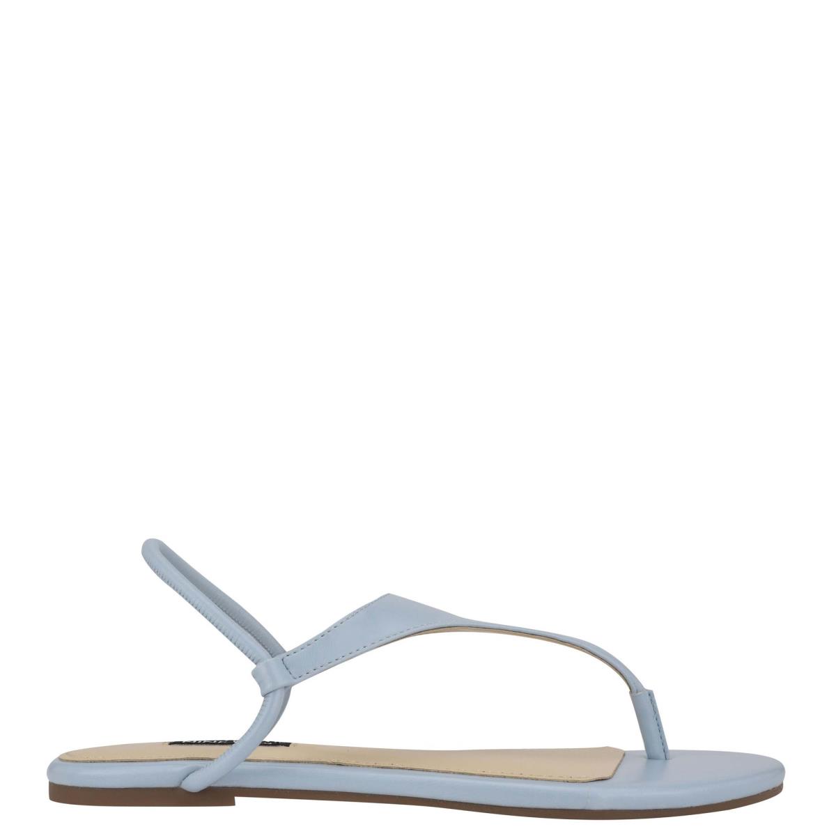 Sandalias Planas Nine West Braydin Stretch Mujer Azules | 9425VYZIS