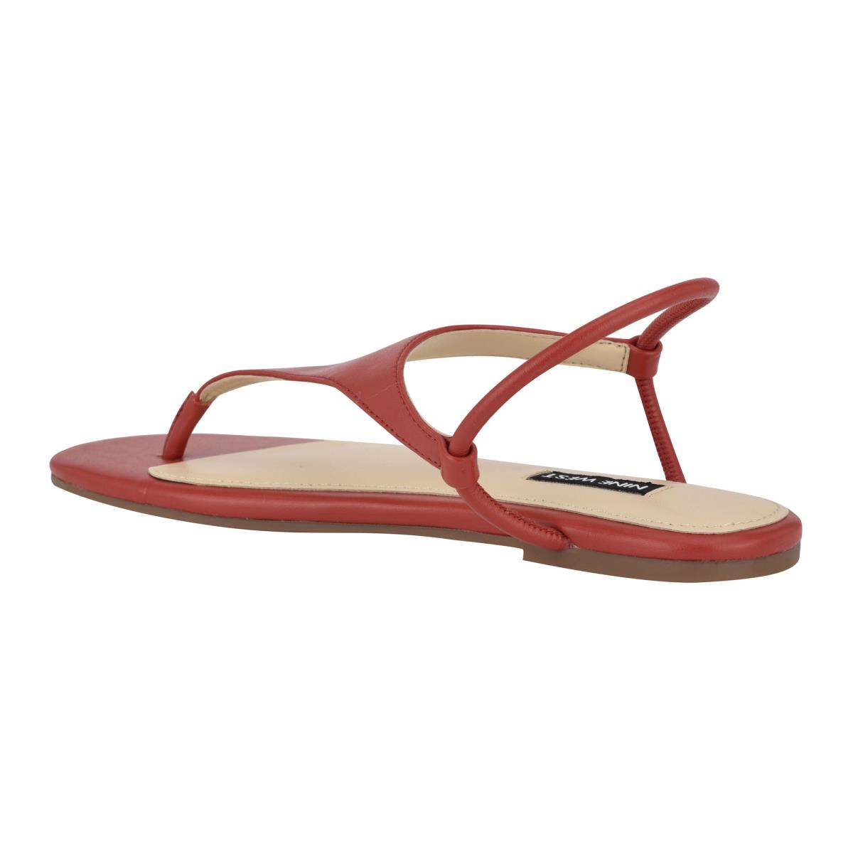 Sandalias Planas Nine West Braydin Stretch Mujer Rojas | 9764VTYMI