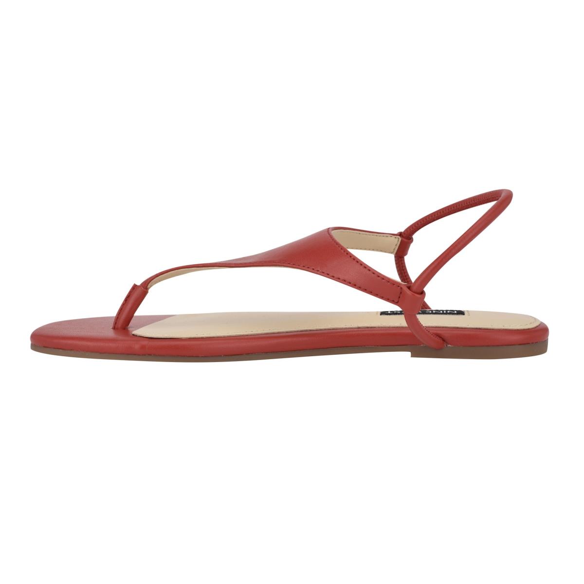 Sandalias Planas Nine West Braydin Stretch Mujer Rojas | 9764VTYMI