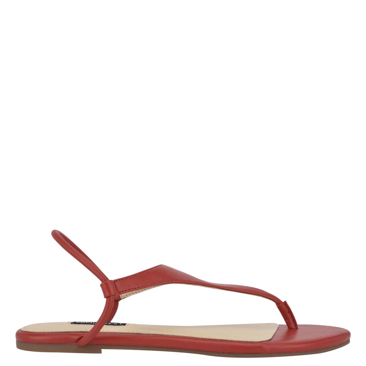 Sandalias Planas Nine West Braydin Stretch Mujer Rojas | 9764VTYMI