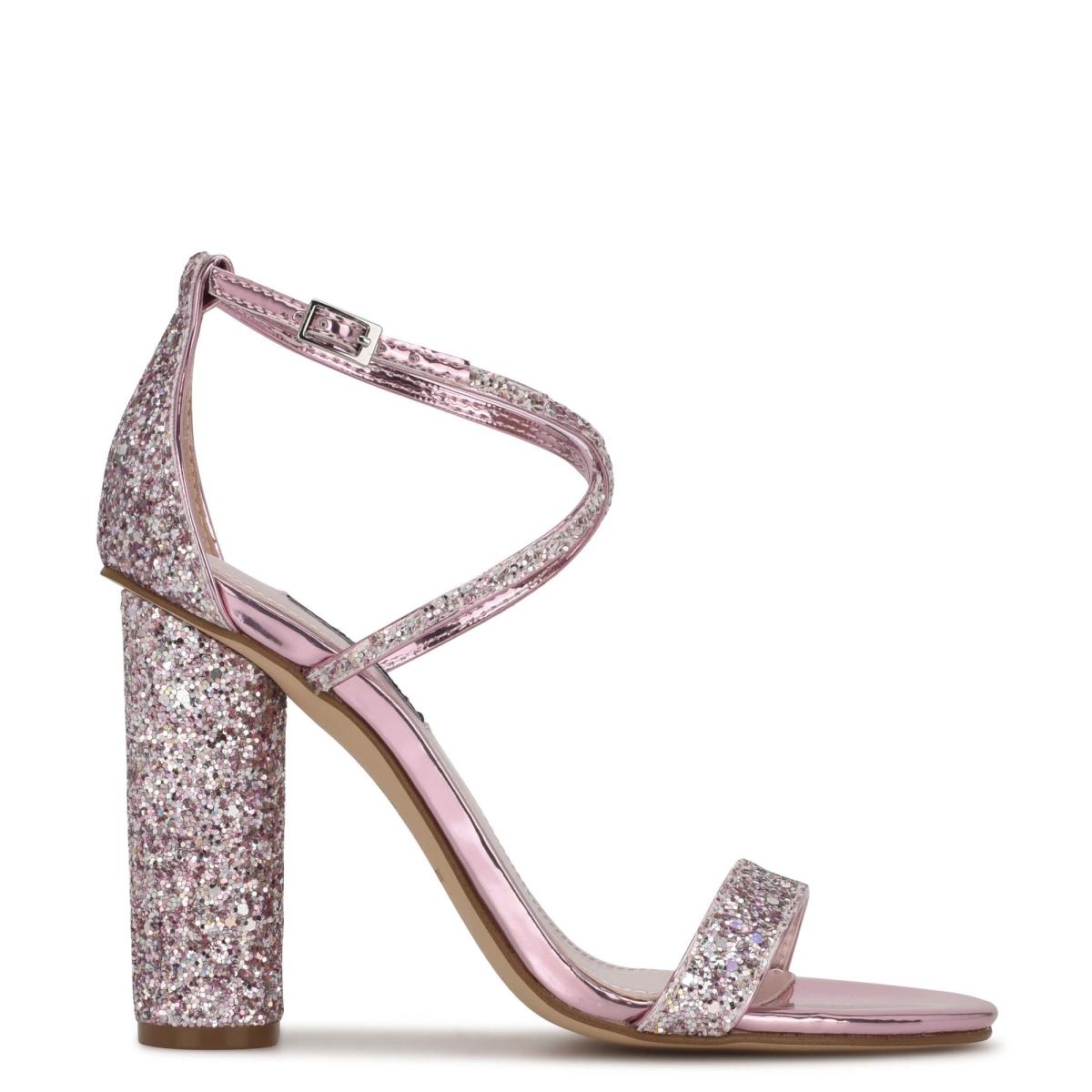 Sandalias Tacones Nine West Celebra Mujer Rosas Claro | 1063ROHZJ