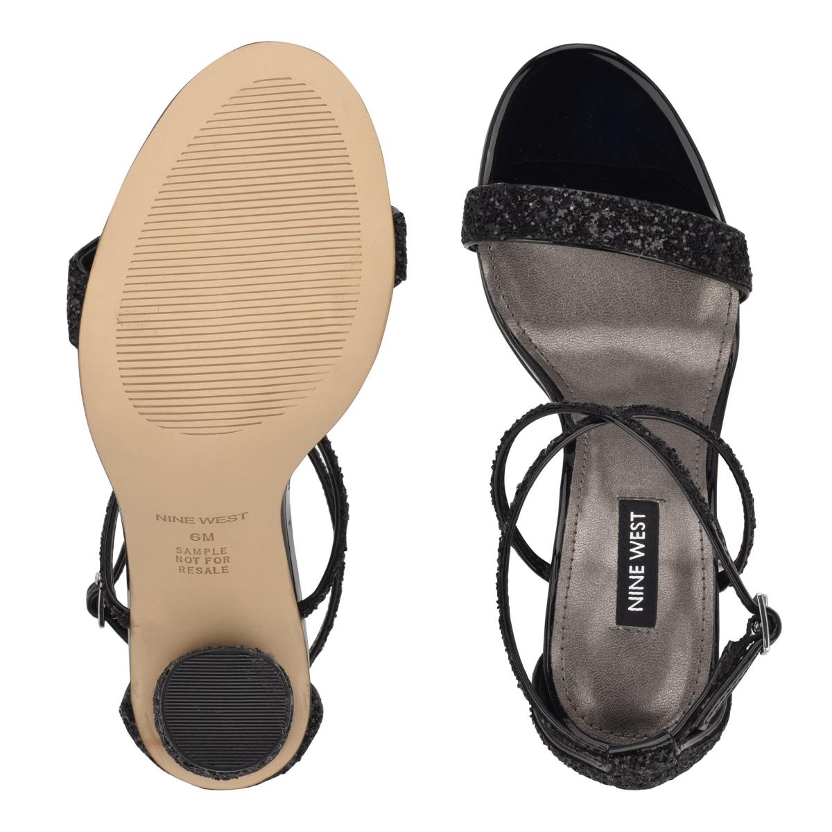 Sandalias Tacones Nine West Celebra Mujer Negras | 1072CFVBY