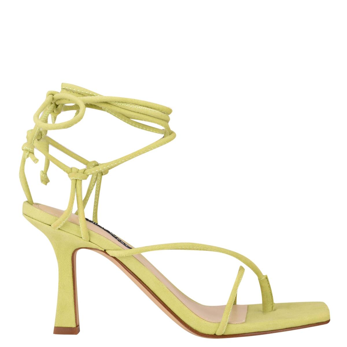 Sandalias Tacones Nine West Yarin Ankle Wrap Mujer Verde | 1793UZINL