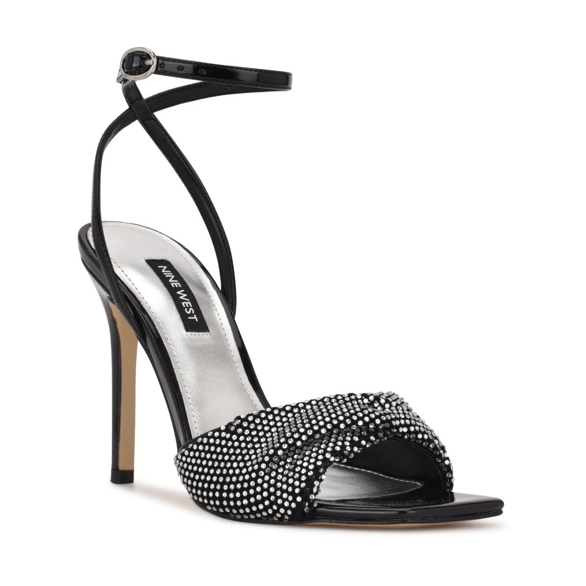 Sandalias Vestir Nine West Twinkle Tacón Mujer Negras | 7839QYRIM