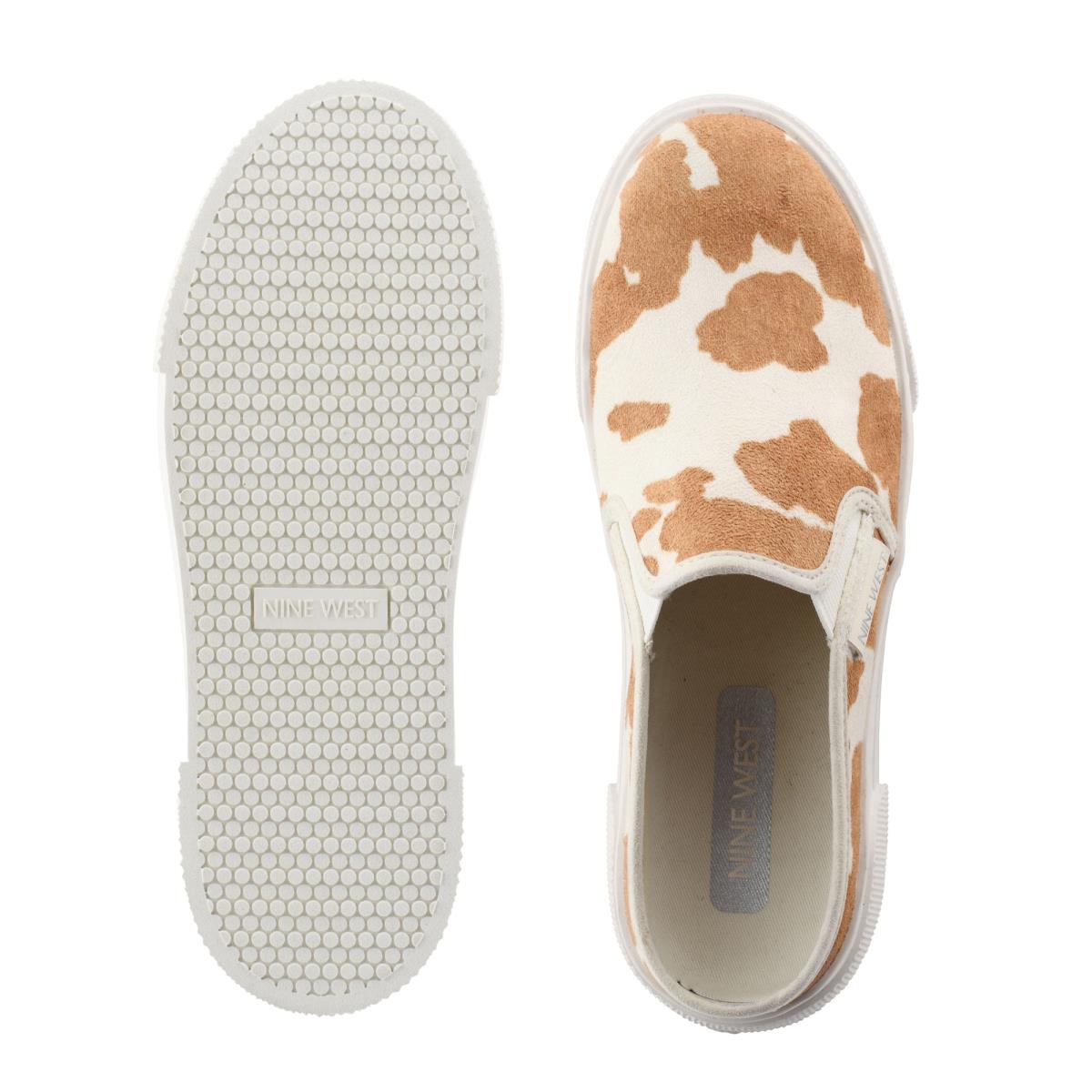 Slip On Sneaker Nine West Hayzel Mujer Marrones Blancas | 9237PABEM