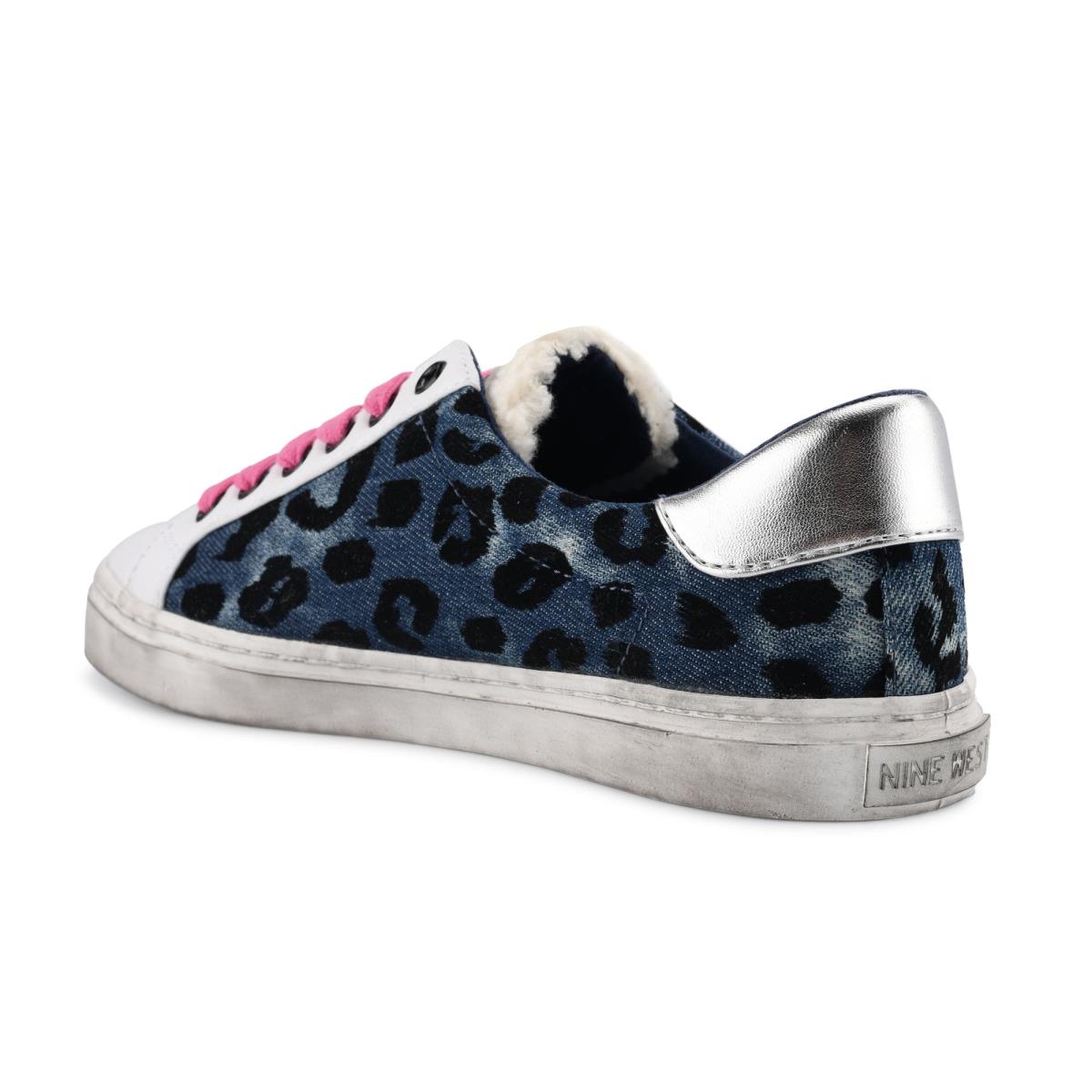 Zapatillas Casuales Nine West Best Mujer Azules Leopardo | 3274FVXLQ