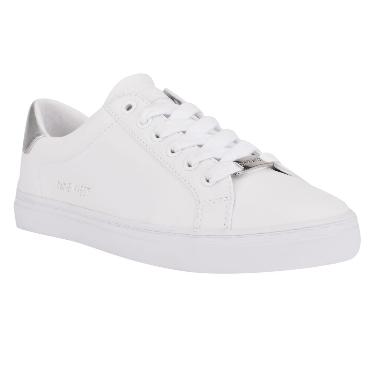 Zapatillas Casuales Nine West Best Mujer Blancas Plateadas | 4961EUTBV