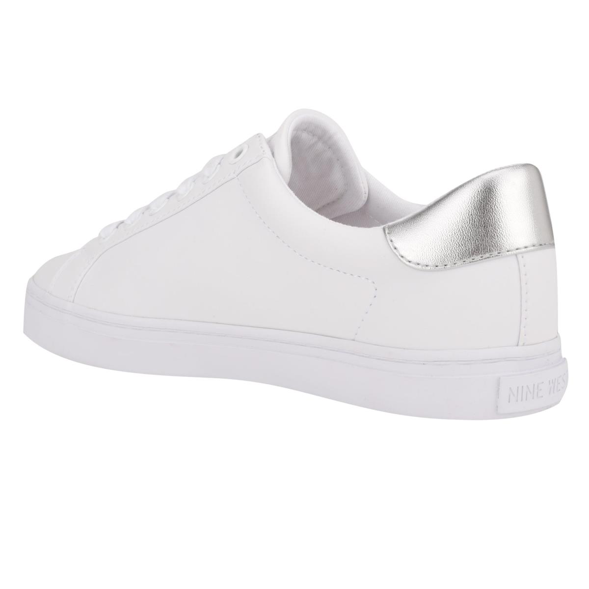 Zapatillas Casuales Nine West Best Mujer Blancas Plateadas | 4961EUTBV