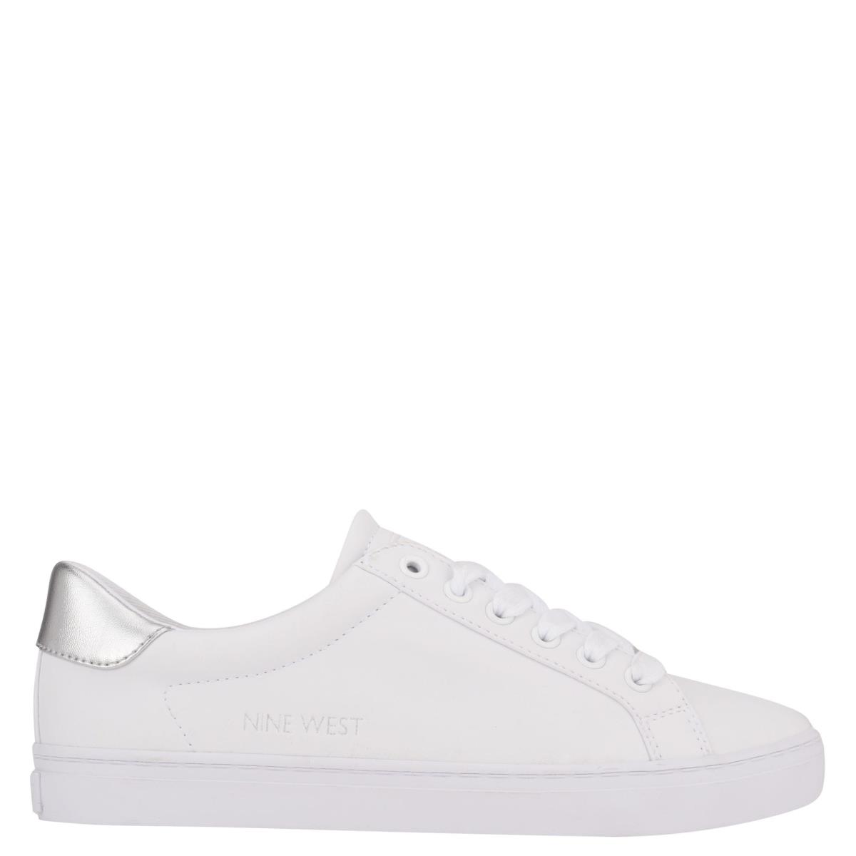 Zapatillas Casuales Nine West Best Mujer Blancas Plateadas | 4961EUTBV