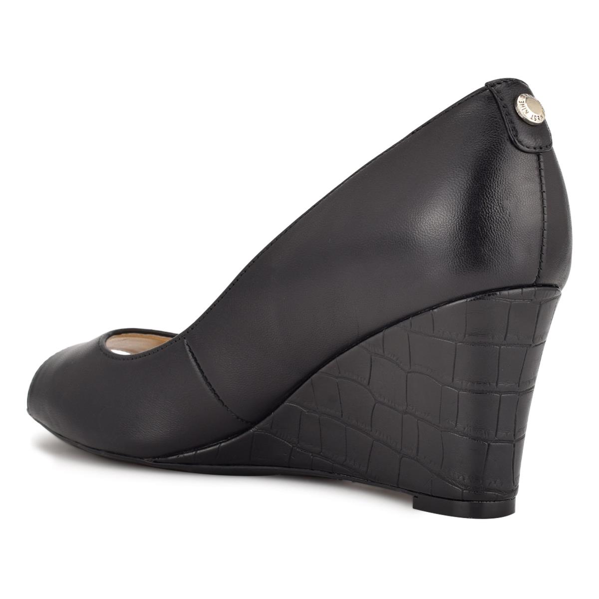 Zapatos Cuña Nine West Cape 9x9 Vestido Mujer Negras | 1260WROKL