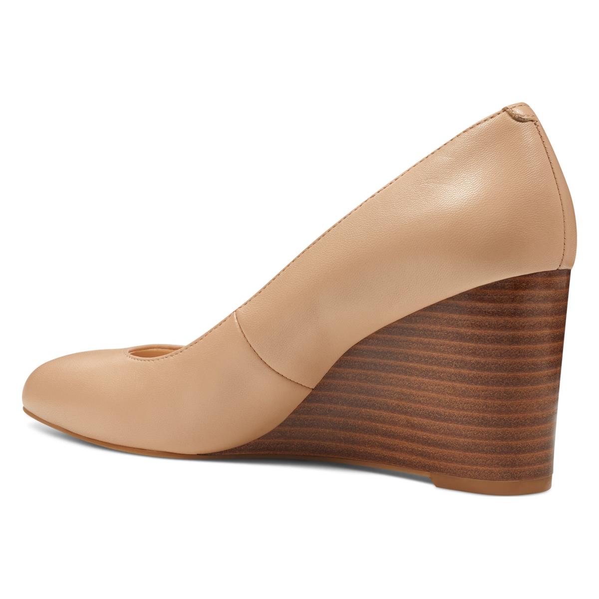 Zapatos Cuña Nine West Jazzin Almond Puntera Mujer Beige | 4693KBLOP