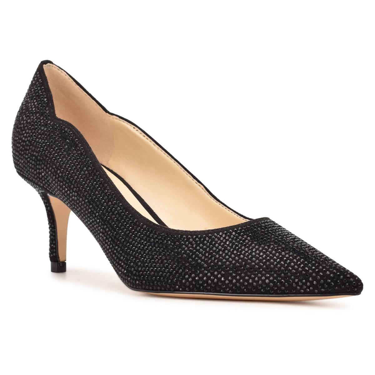 Zapatos De Salon Nine West Abaline Rhinestone Pointy Puntera Mujer Negras | 6012ERVXU