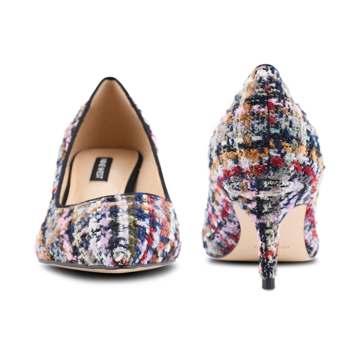 Zapatos De Salon Nine West Arlene Pointy Puntera Mujer Azules Multicolor | 7904HNGUZ