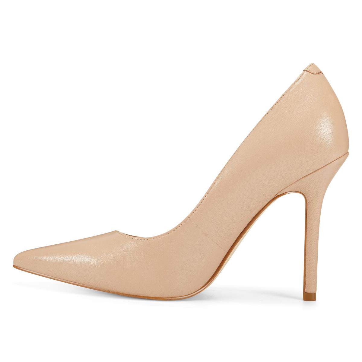 Zapatos De Salon Nine West Bliss Pointy Puntera Mujer Beige Claro | 4728KUAGC