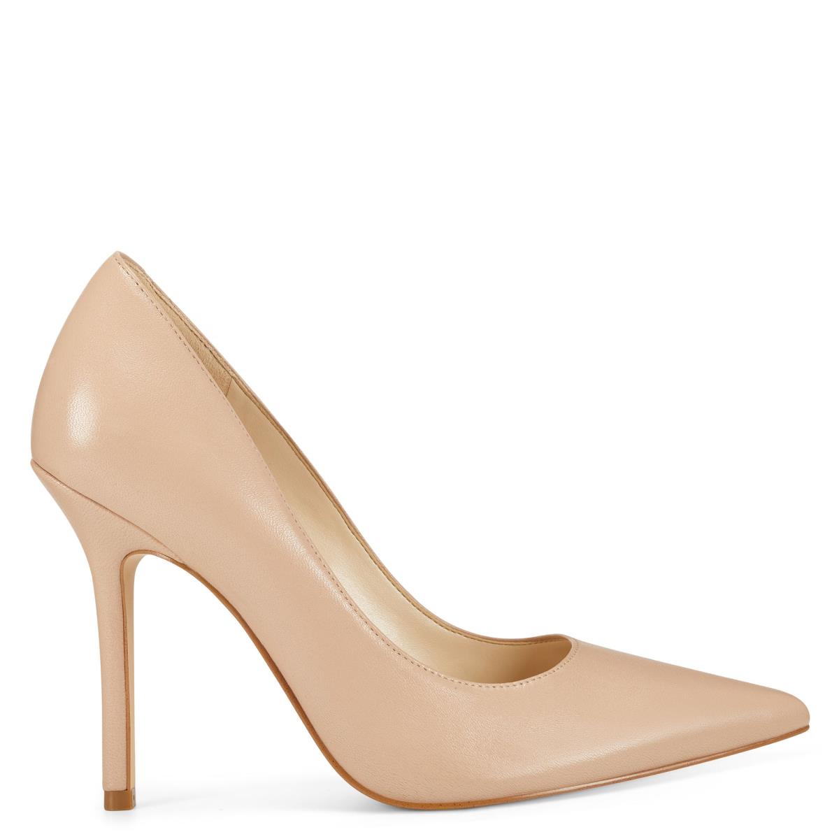 Zapatos De Salon Nine West Bliss Pointy Puntera Mujer Beige Claro | 4728KUAGC