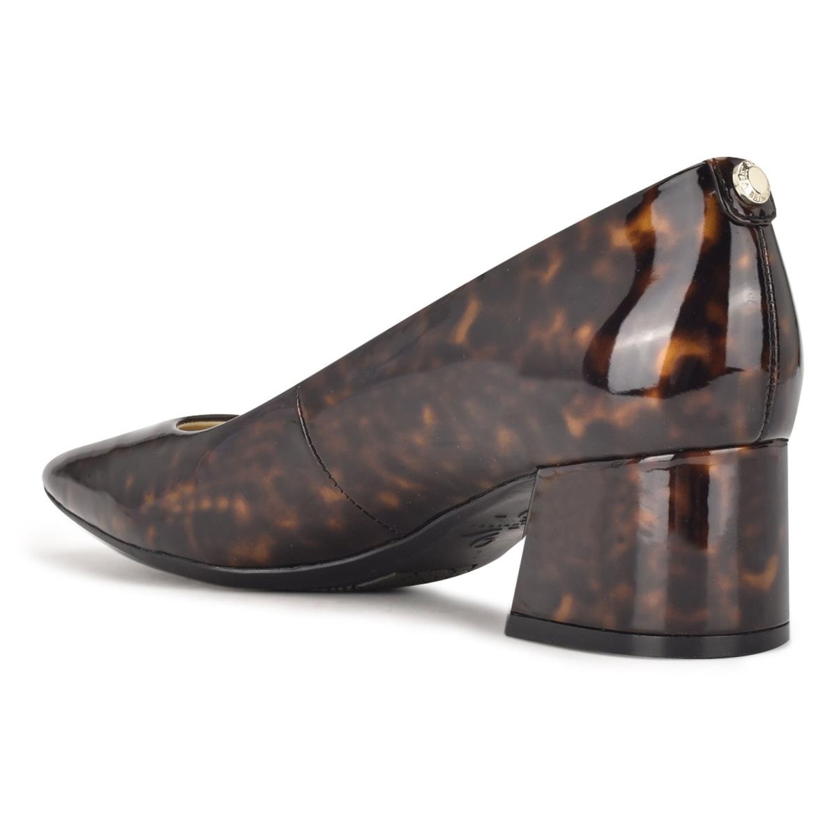 Zapatos De Salon Nine West Cloe 9x9 Block Heel Mujer Cafe | 4935GIALY