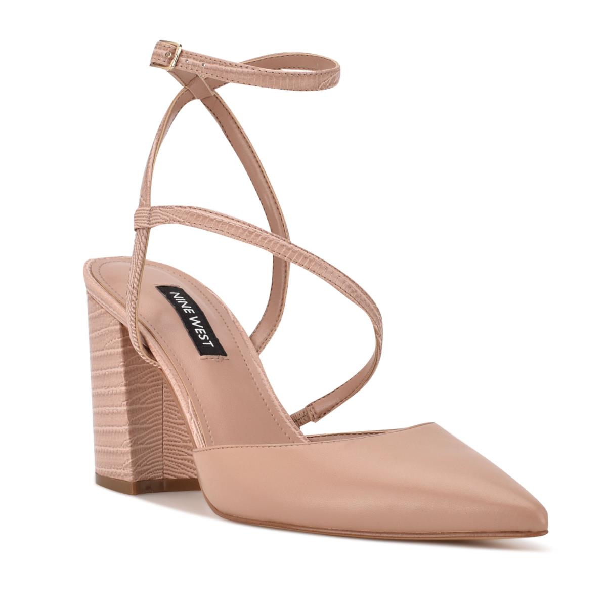 Zapatos De Salon Nine West Collette Vestido Mujer Beige Claro | 7591NIATV